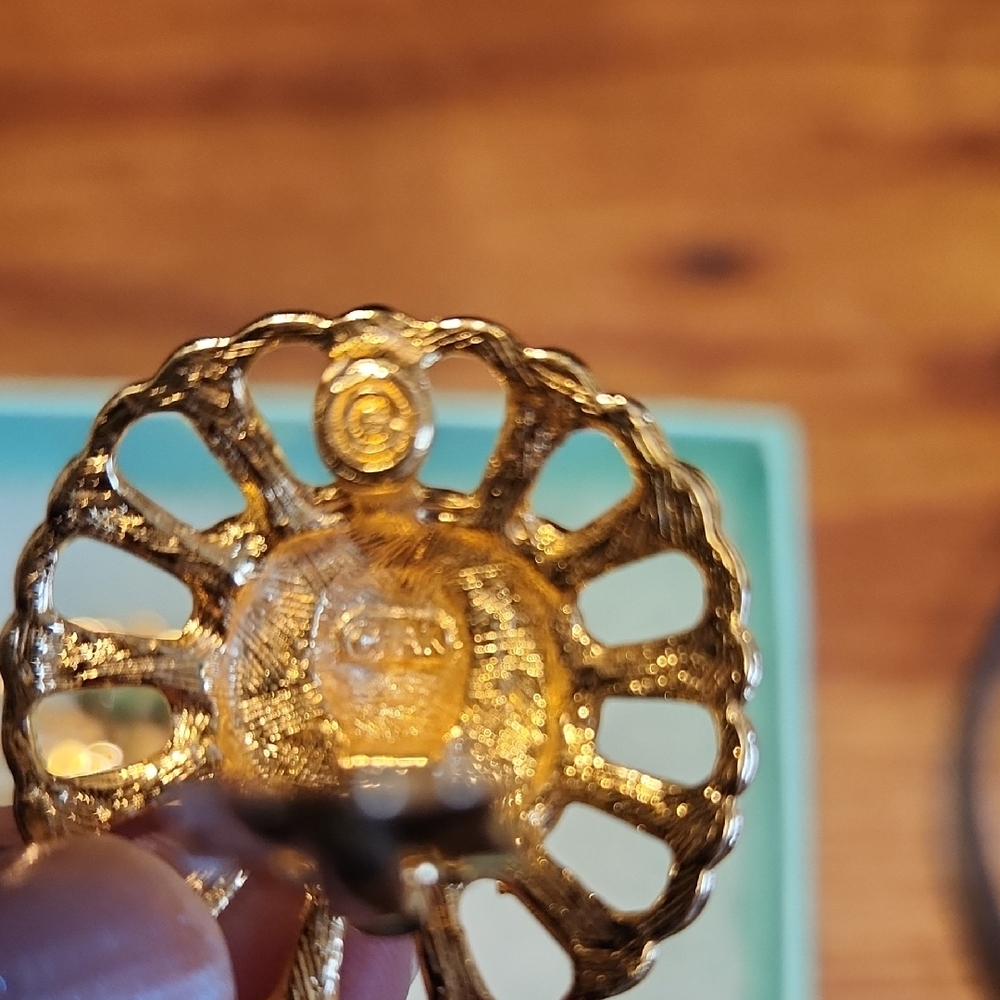 Anne Klein Gold Lion Clip-on Earrings - Picture 2 of 3